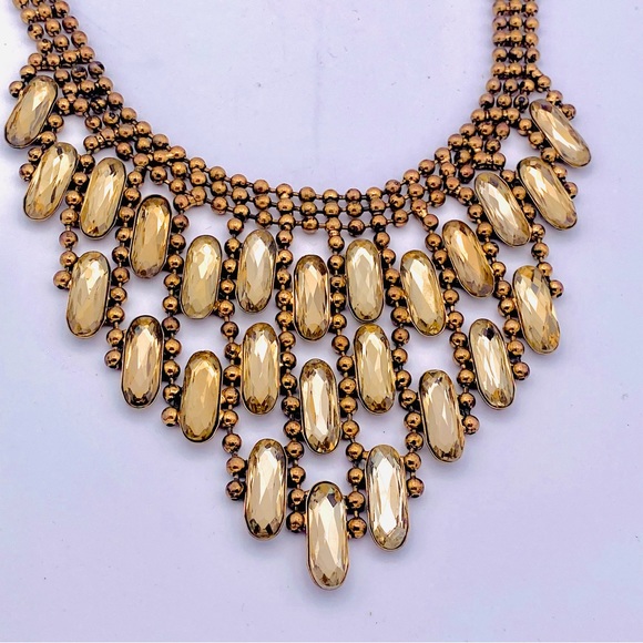 OTT Costume Gold Statement Necklace - Picture 7 of 10